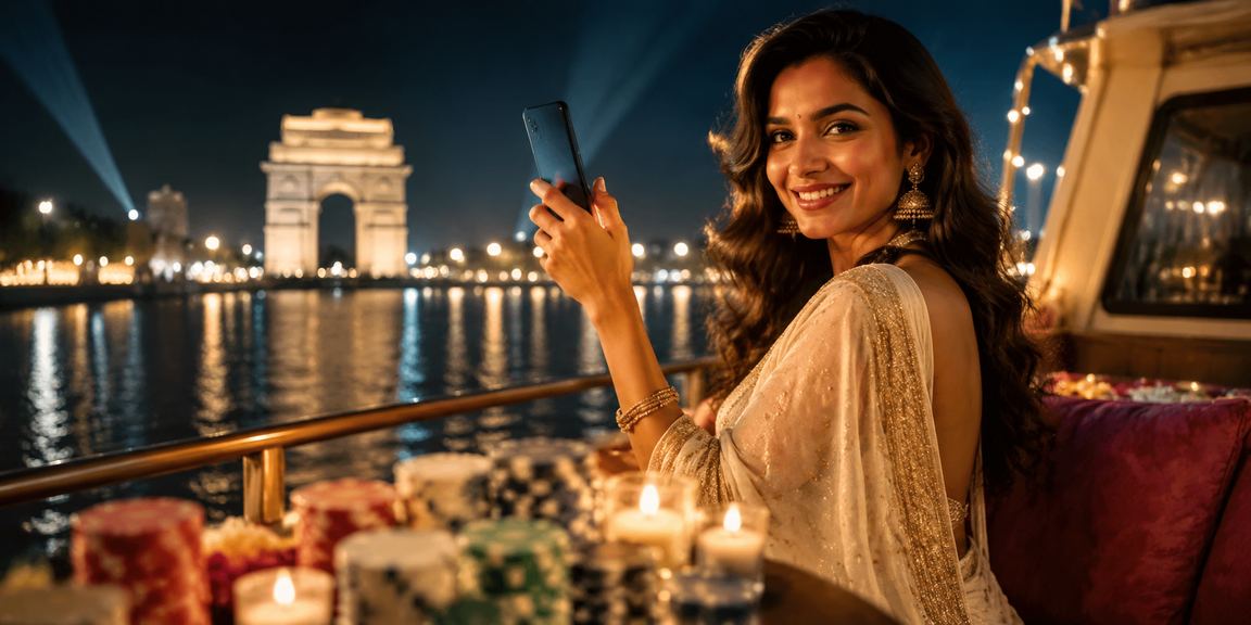 Delhi player enjoying Teen Patti game on mobile with easy payment